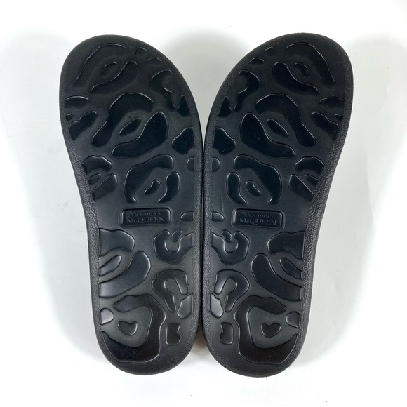 *SOLD* Alexander McQueen Hybrid Slides Logo Embossed Black Sandals 40 NEW - Picture 13 of 16